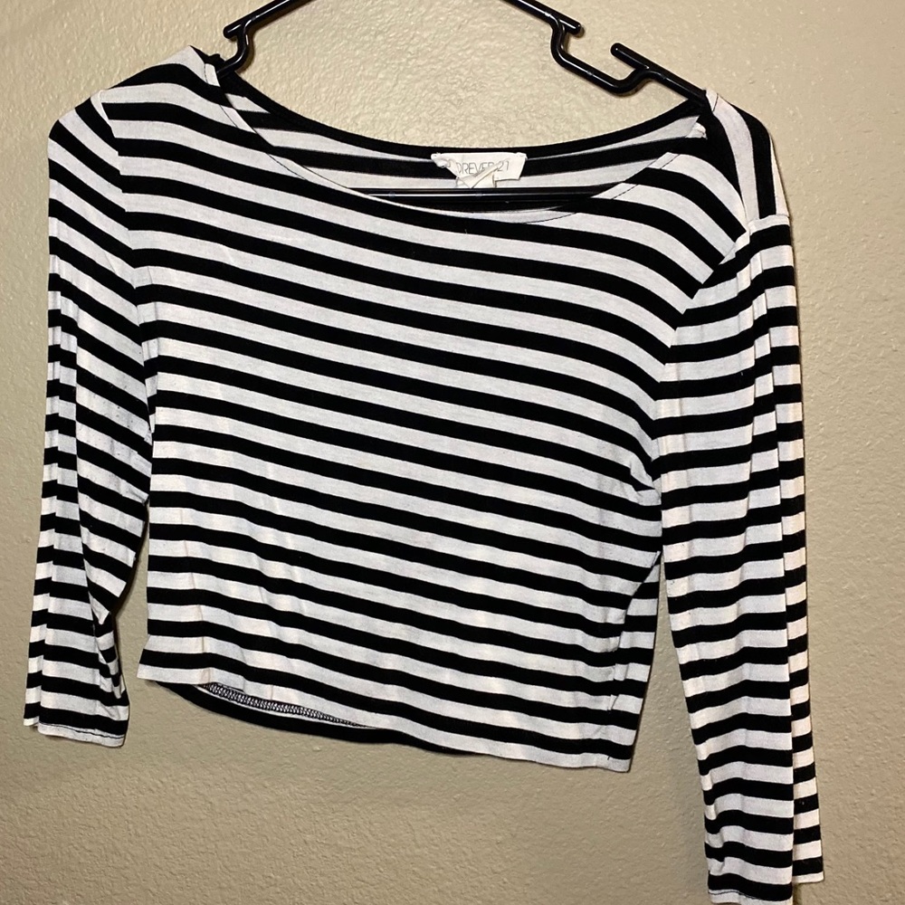 Striped crop top
